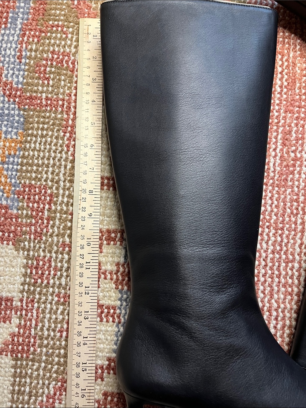 NWOT Madewell The Dimes Knee-High Boots Black Leather Size 8 - Picture 4 of 11